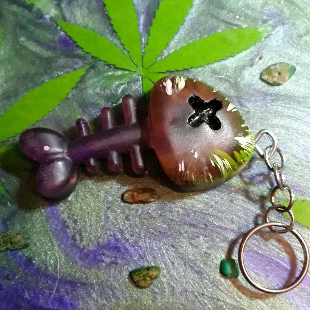 Dead Fish Keychain